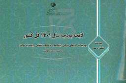 لایحه بودجه سال 1401 کل کشور، پیوست شماره سه: بودجه شرکت‌های دولتی، بانک‌ها و موسسات انتقاعی وابسته به دولت به انضمام برنامه و فعالیت
