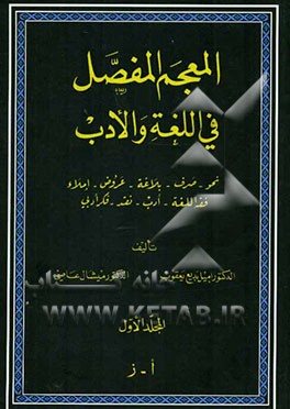 المعجم المفصل فی اللغه و الادب: نحو - صرف - بلاغه - عروض - املاء - فقه اللغه - ادب - نقد - فکر ادبی