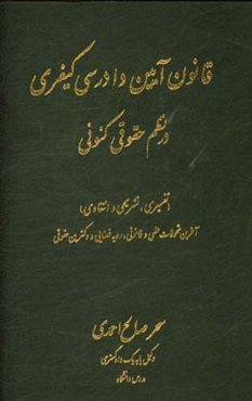 قانون آیین دادرسی کیفری در نظم حقوقی کنونی (تفسیری، تشریحی و انتقادی)