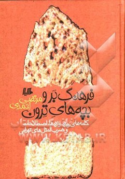 فرهنگ بر و بچه‌های ترون: کلمه‌های ویژه، واژه‌ها، اصطلاحات و ضرب‌المثل‌های تهرانی